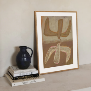 abstract, art print, kunst ,kunstdruk, interieur, aardetinten, vogel, trend, eclectic, bohemian, landelijk, groen, oranje, vogels