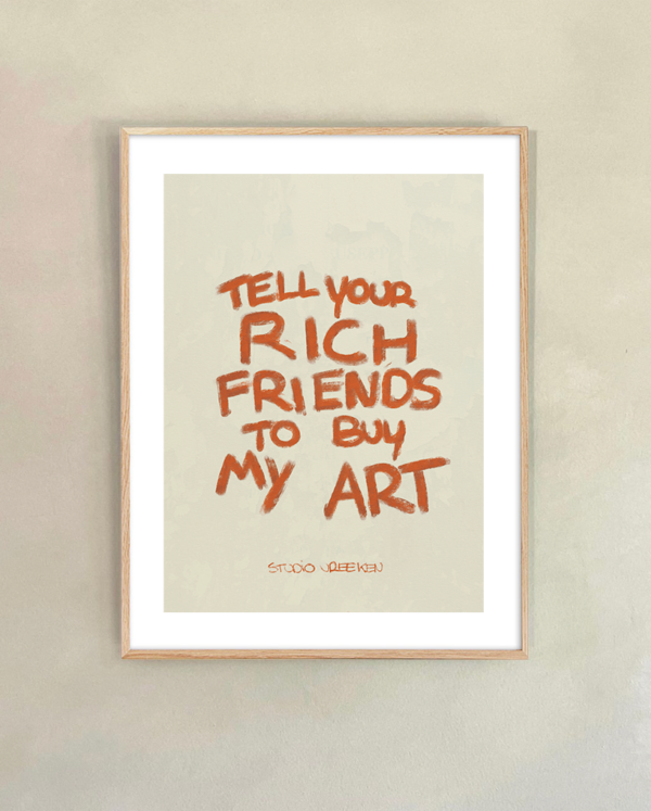 rich friends buy art print poster kunst