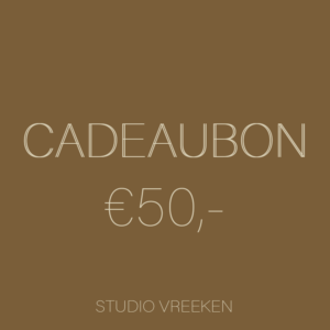 CADEAUKAART BON TER WAARDE VAN 50 EURO TE GEBRUIKEN VOOR KUNST PRINTS IN DE WEBSHOP