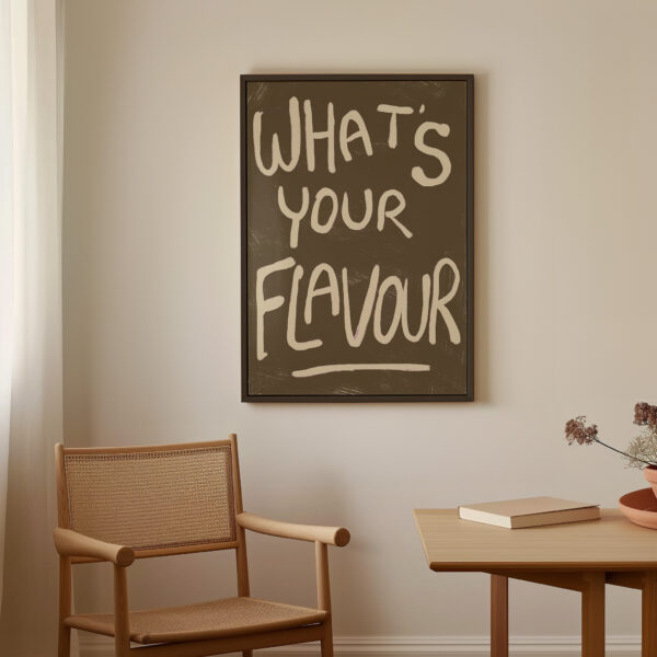 WHATS YOUR FLAVOUR | CANVAS DRUK - Afbeelding 3