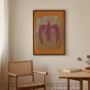 oogwaardige kunstprint op canvas, beschikbaar met of zonder baklijst. Strak en elegant design, perfect voor een moderne interieurstijl