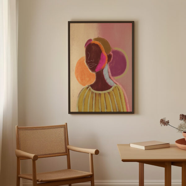 SILHOUETTE LADY 7 | CANVAS DRUK - Afbeelding 4