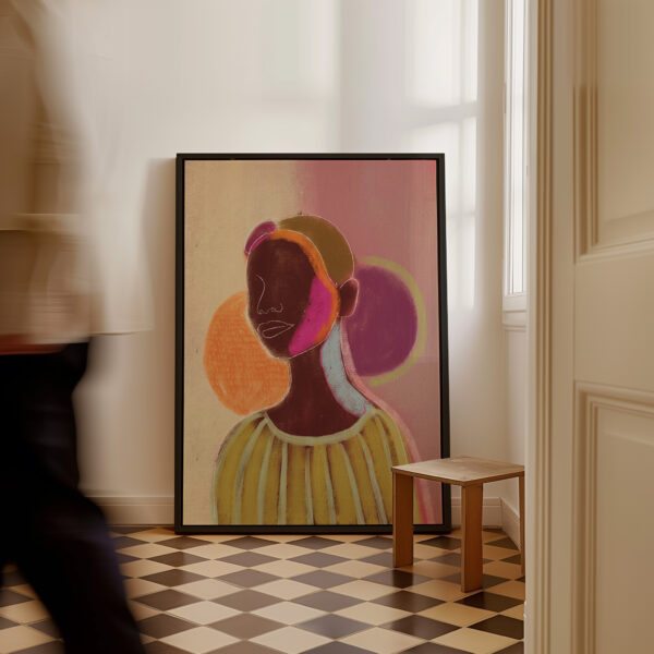 SILHOUETTE LADY 7 | CANVAS DRUK - Afbeelding 3