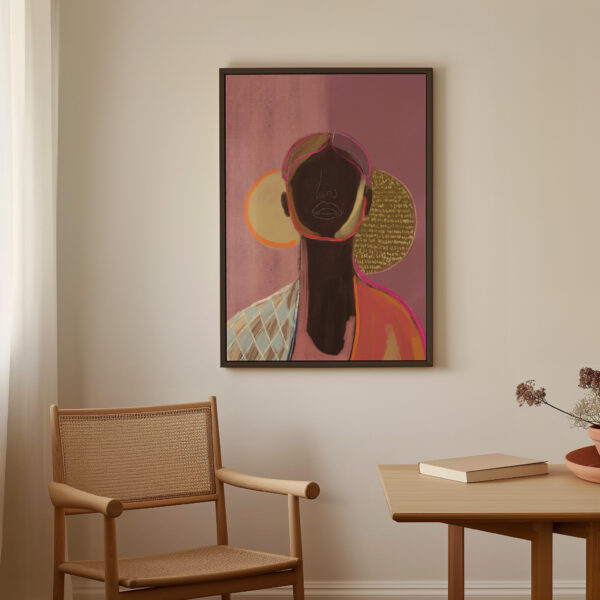 SILHOUETTE LADY 8 | CANVAS DRUK - Afbeelding 3