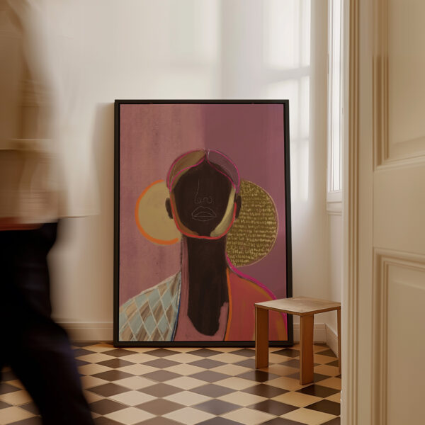 SILHOUETTE LADY 8 | CANVAS DRUK - Afbeelding 2