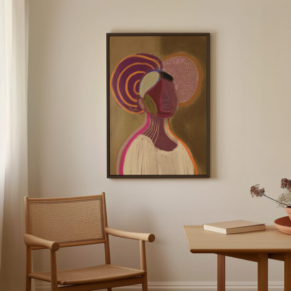 SILHOUETTE LADY 6 | CANVAS DRUK - Afbeelding 2