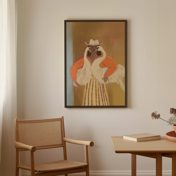 SWAN LADY | CANVAS DRUK - Afbeelding 2