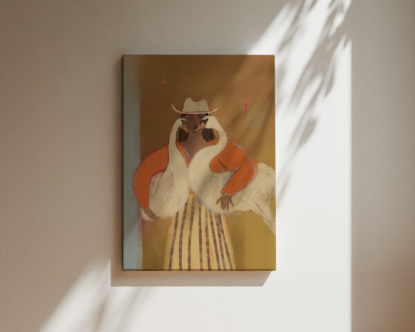 SWAN LADY | CANVAS DRUK