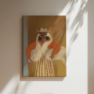 SWAN LADY | CANVAS DRUK