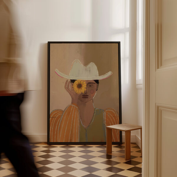FLOWER GIRL | CANVAS DRUK - Afbeelding 2