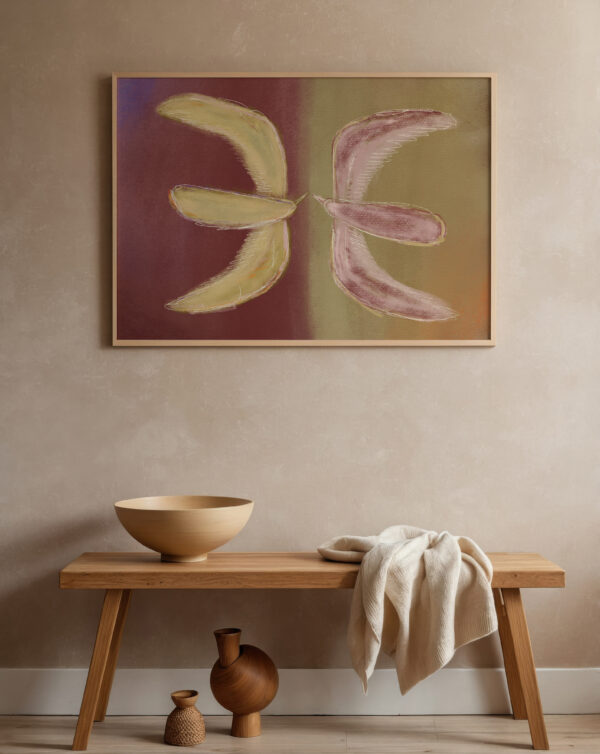 KISSING BIRDS | CANVAS DRUK - Afbeelding 3
