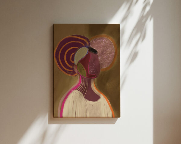 SILHOUETTE LADY 6 | CANVAS DRUK