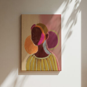 SILHOUETTE LADY 7 | CANVAS DRUK