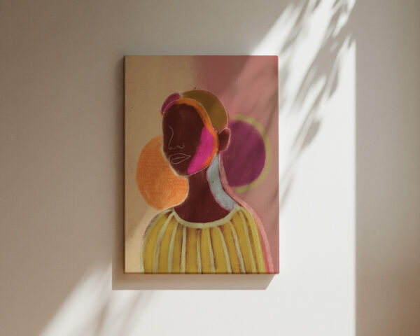 SILHOUETTE LADY 7 | CANVAS DRUK