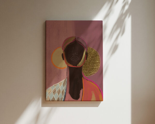 SILHOUETTE LADY 8 | CANVAS DRUK