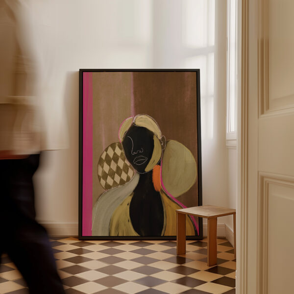SILHOUETTE LADY 9 | CANVAS DRUK - Afbeelding 2