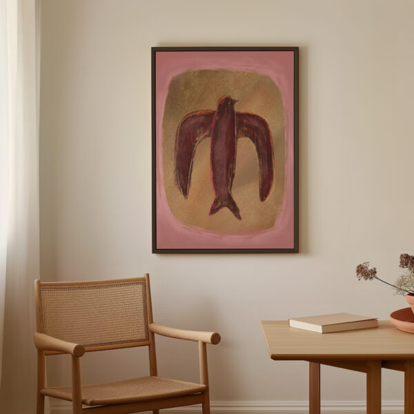SINGLE BIRD | CANVAS DRUK - Afbeelding 3