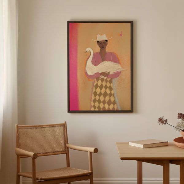 SWAN LADY 2 | CANVAS DRUK - Afbeelding 2