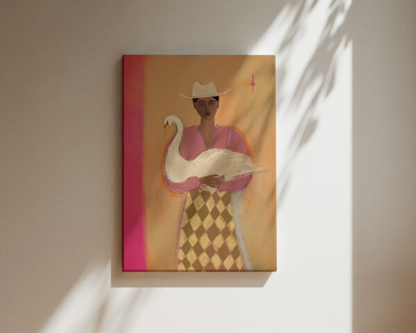 SWAN LADY 2 | CANVAS DRUK