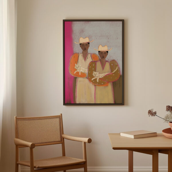 TWIN CAT | CANVAS DRUK - Afbeelding 2