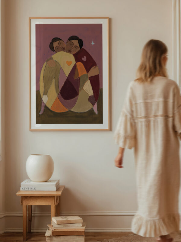 HUGGING | ART PRINT - Afbeelding 2