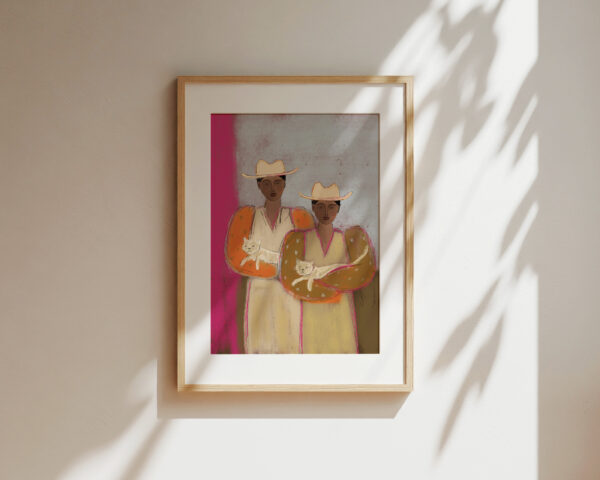 TWIN CAT | ART PRINT