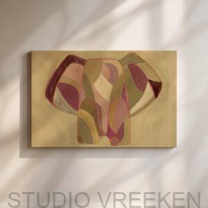 ELEFANTE BEIGE | CANVAS DRUK
