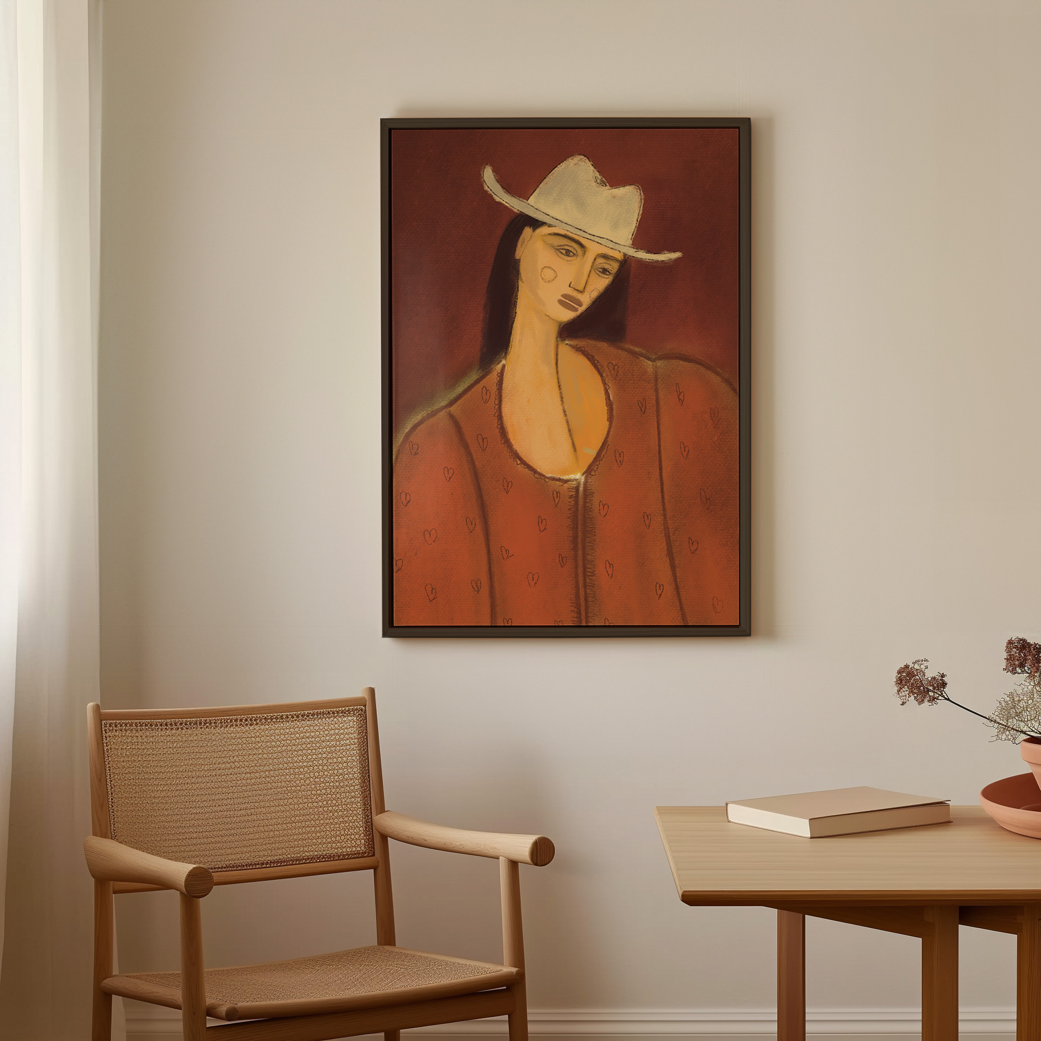 LOVEGIRL RUST | CANVAS DRUK - Afbeelding 3