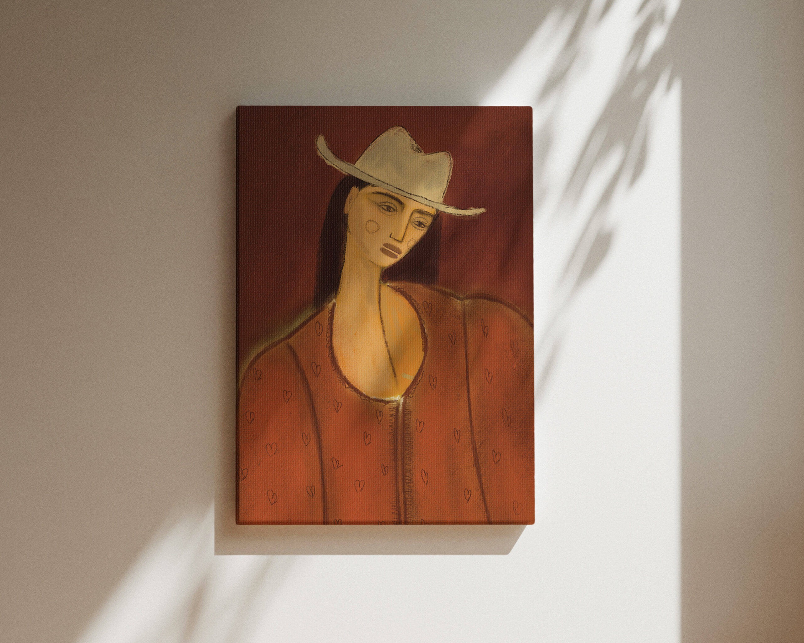 LOVEGIRL RUST | CANVAS DRUK