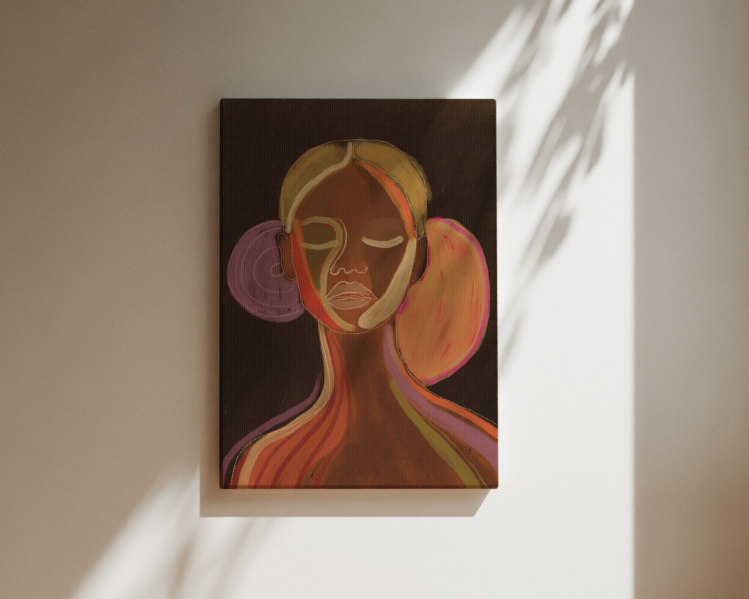 SILHOUETTE LADY 12 | CANVAS DRUK