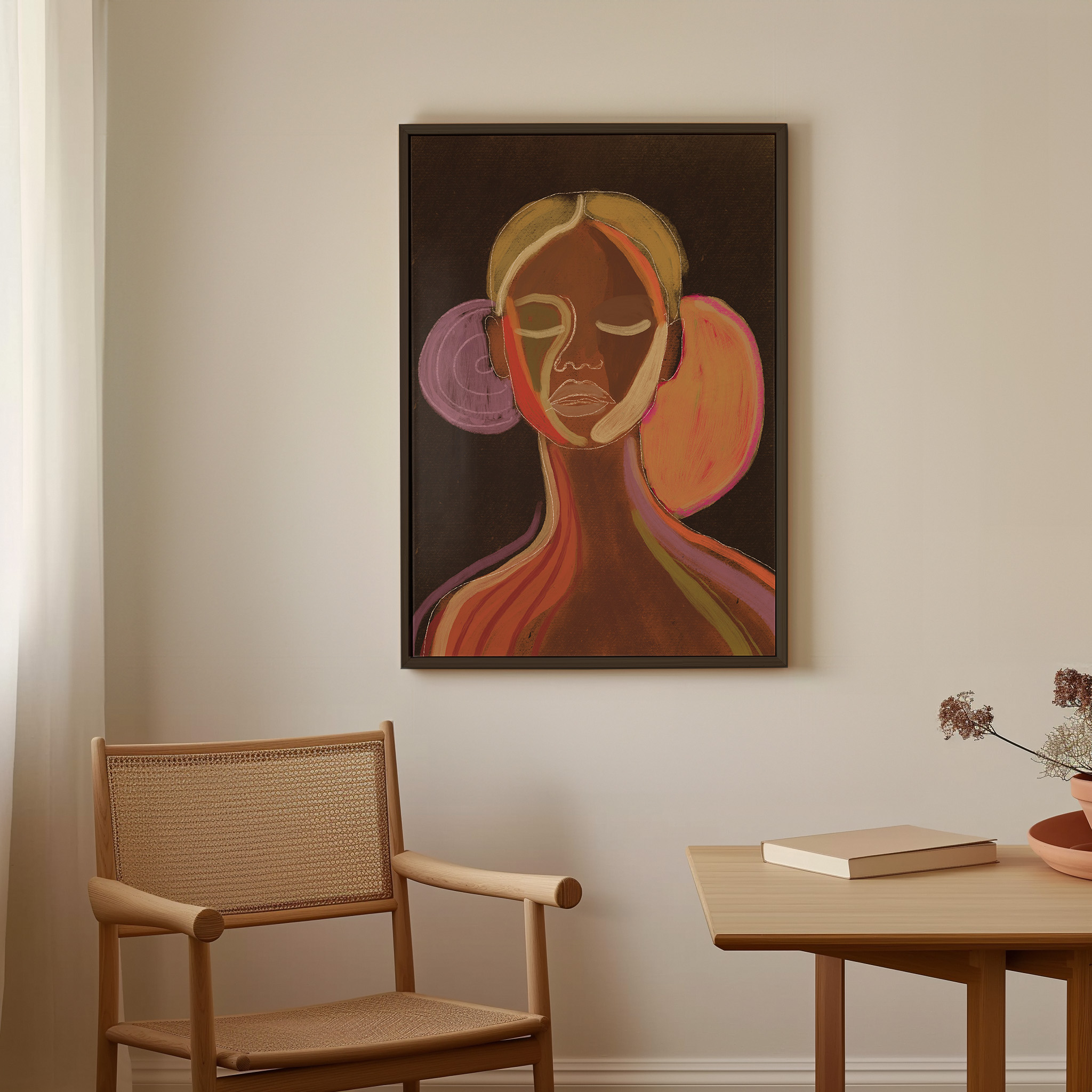 SILHOUETTE LADY 12 | CANVAS DRUK - Afbeelding 3