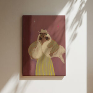 SWAN LADY PINK | CANVAS